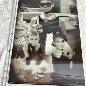 Audrey Hepburn Black and White Poster